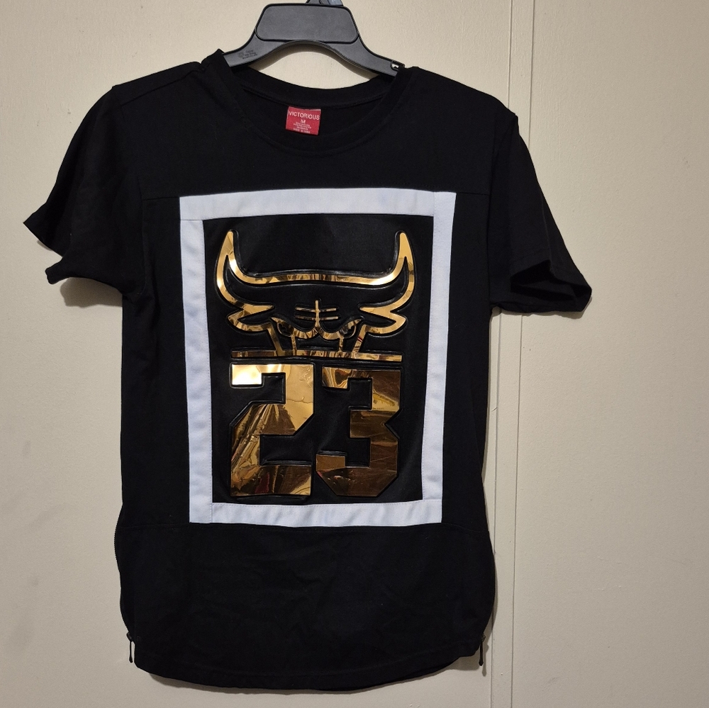 Black and Gold Graphic Men's Shirt